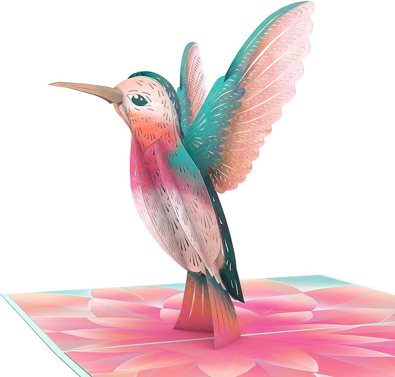 Lovepop Everyday Pop-Up Card for Her, Him, Girls, Boys - 3D Love Greeting Cards - Lovely Hummingbird - 5" x 7" - Blank Note Card & Envelope Included - Image 3